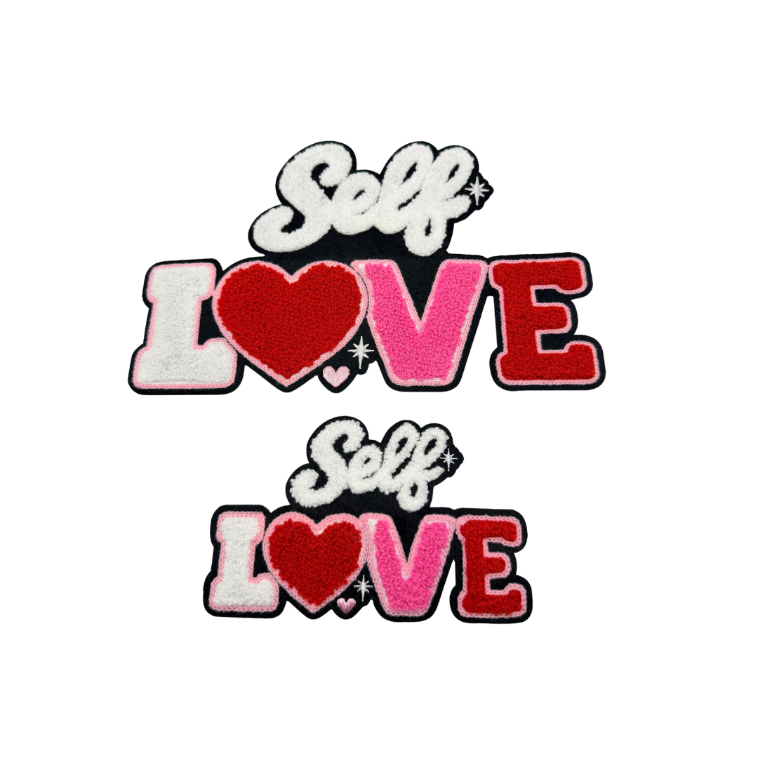 Self Love Heart Chenille Large Patches