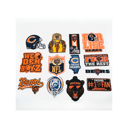 Chicago Bears Football Small Patches