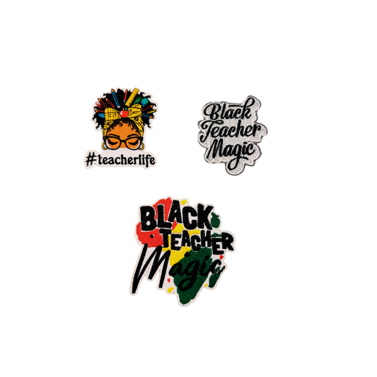 Black Teacher Patches