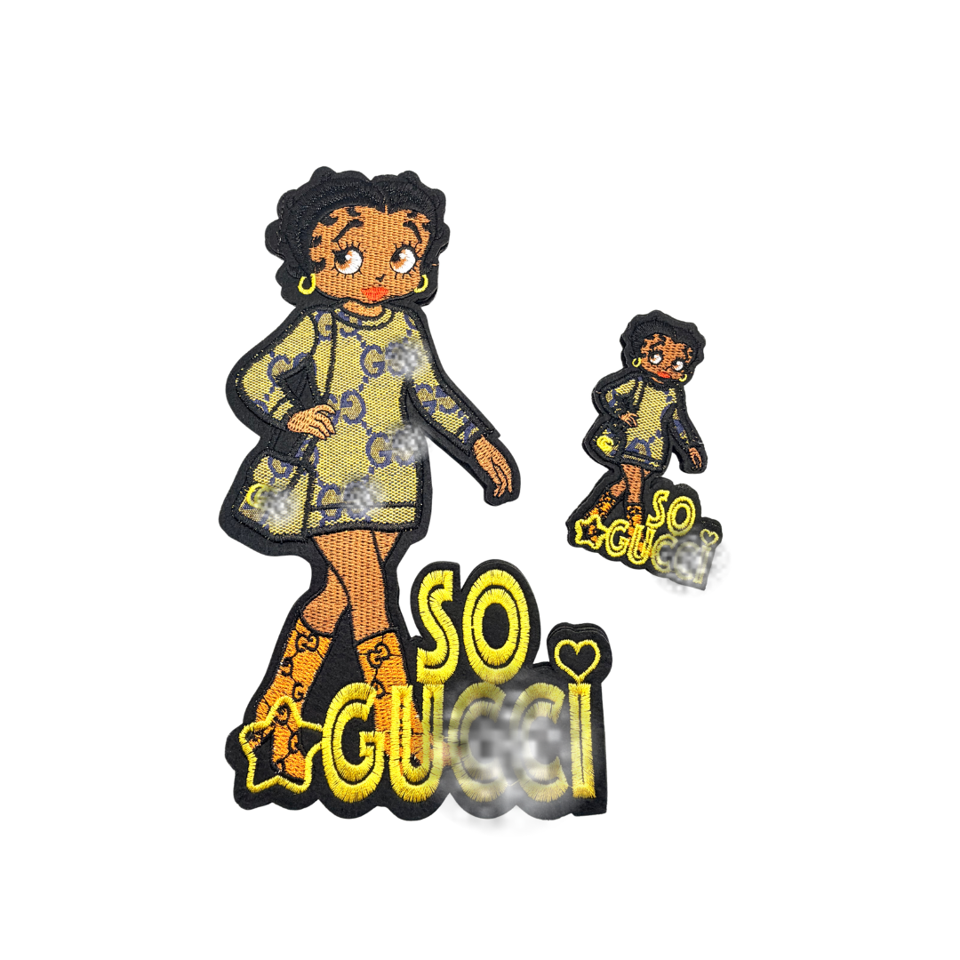 So G***I Designer Inspired Betty Denim Patches