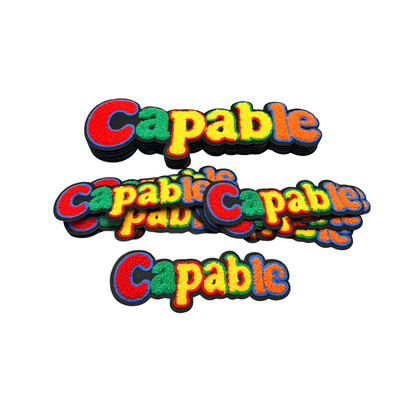 Capable Statement Chenille Patches
