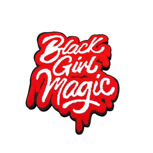 Black Girl Magic Chenille Large Patches (Color Options)