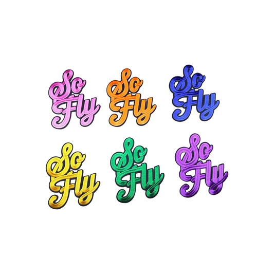 So fly Chenille Patch - Medium Size