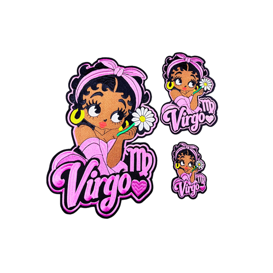 Zodiac Virgo Betty Boop Patches