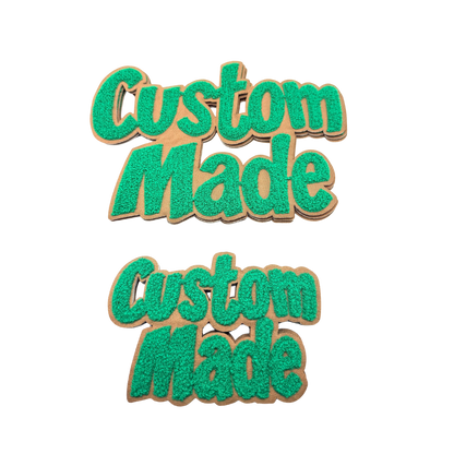 Custom Made Chenille Patches (Multiple Colors)