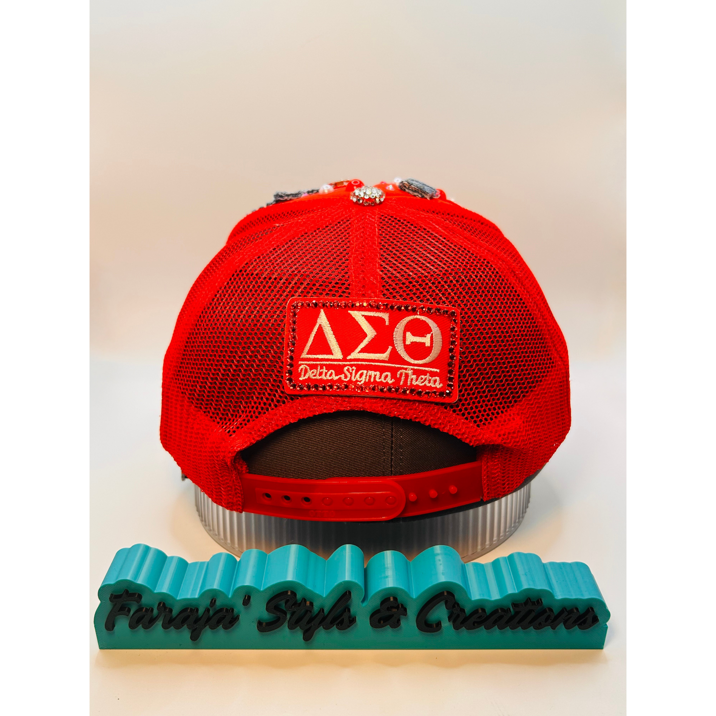 Design Your Custom Delta Sorority Trucker Junk Hat | Rhinestones, Patches & Pearls | Greek Life Fashion Cap