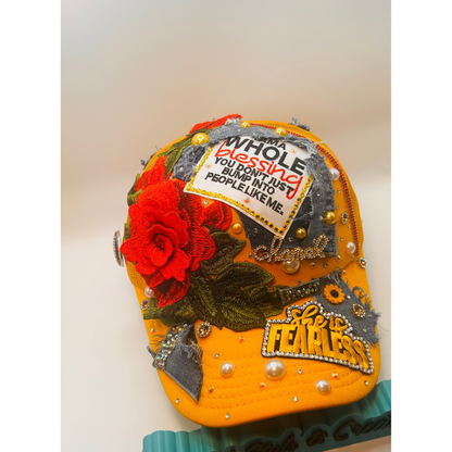 Design Your FAITH Based Trucker Junk Hat | Rhinestones • Patches • Pearls • Charms