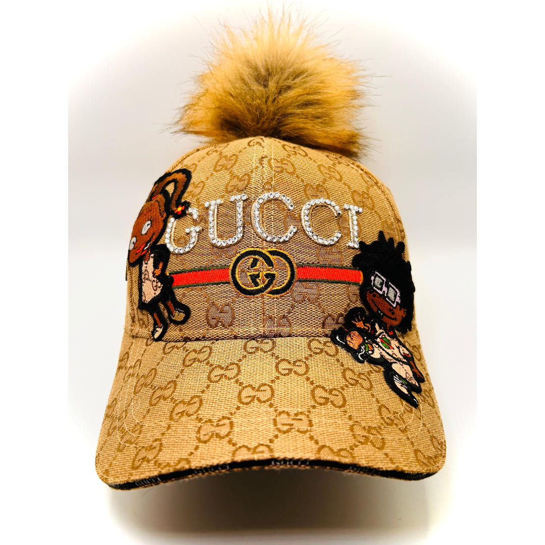 Premade Rugrat Junk Trucker Hat & Matching Junk Tie Set – Blinged & Jeweled Statement Accessories