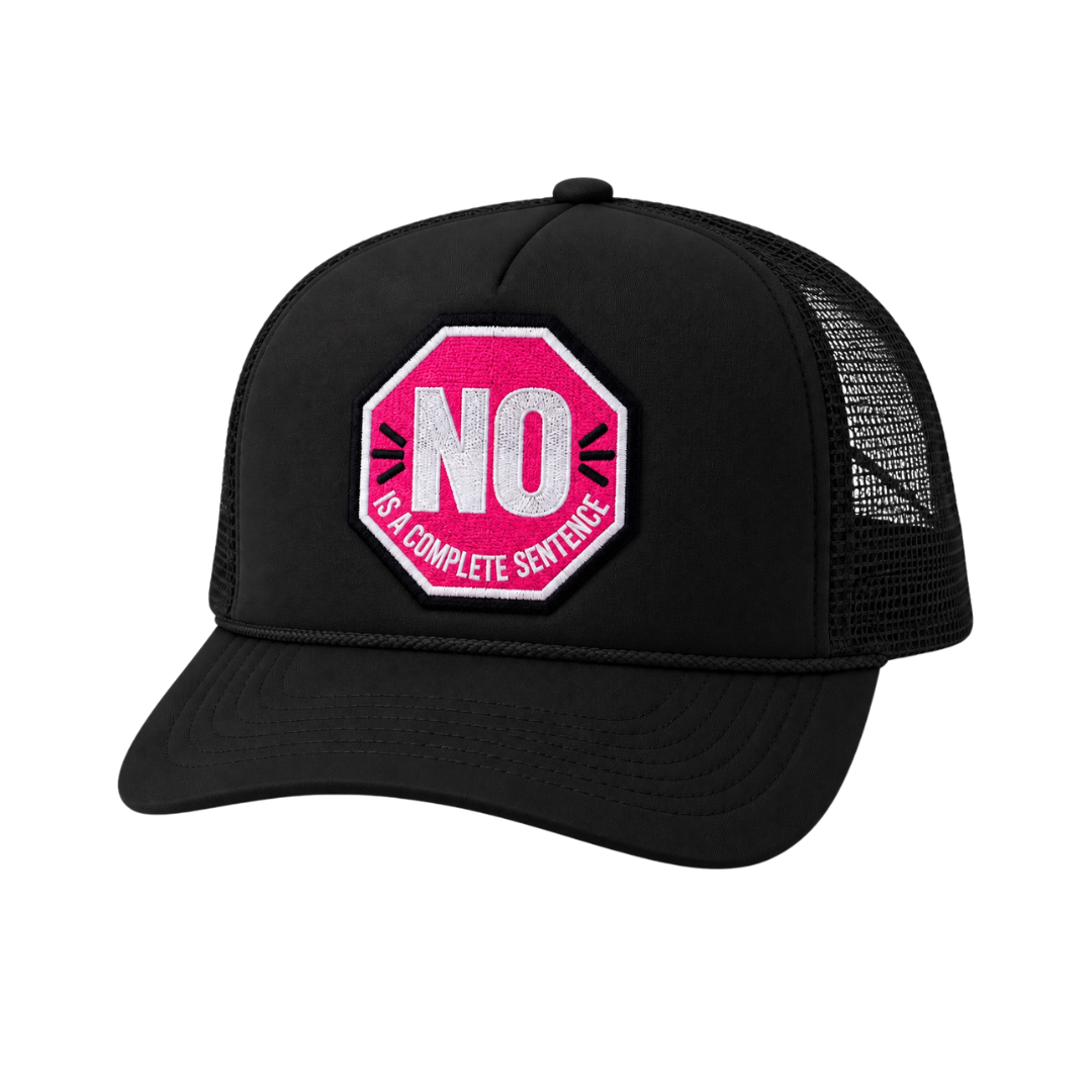 "No Is A Complete Sentence"  One Patch Mesh-Back Snapback Foam Hats (Multiple Colors) (Copy)