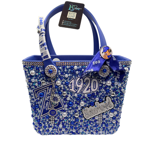 Custom Bogg Beach Tote Bag - Luxury Bling Beach Tote - Personalized Junk Bag