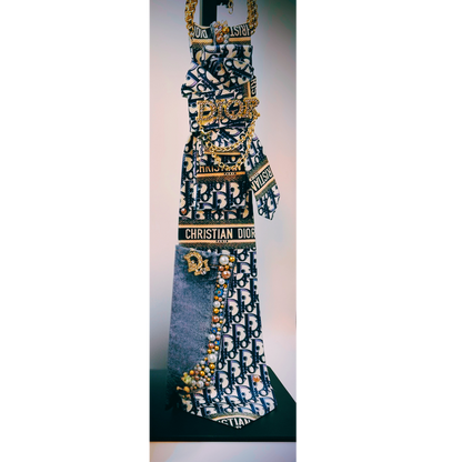 Premade Bling Junk Trucker Hat & Matching Junk Tie Set – Jeweled Statement Accessories | Ready to Ship