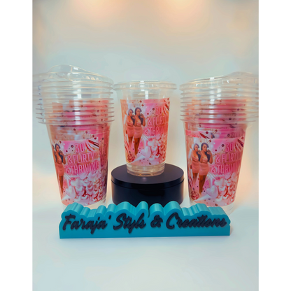 Custom Photo Plastic Party Cups | Personalized Party Favors | 8oz & 16oz