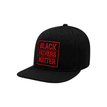 Black Fathers Matter Trucker-Snapback - Red Embroidered