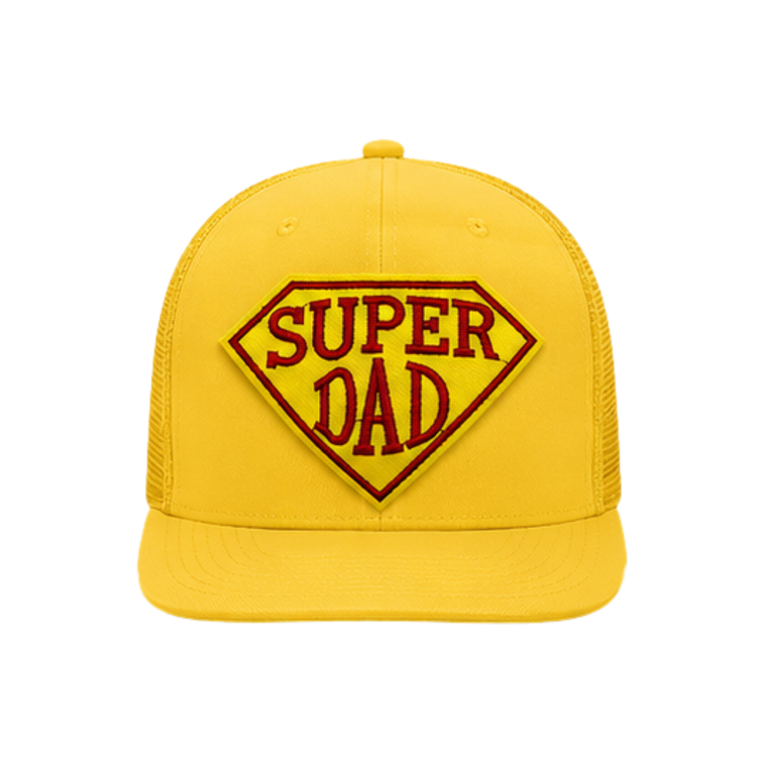 Super Dad Snapback Trucker Hat – Yellow