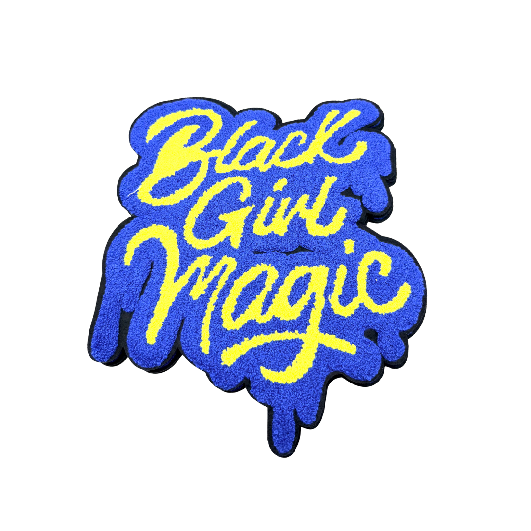 Black Girl Magic Chenille Large Patches (Color Options)