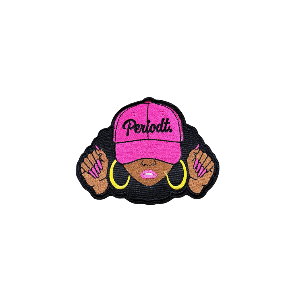 Periodt Female Hot Pink Hat Medium Patch