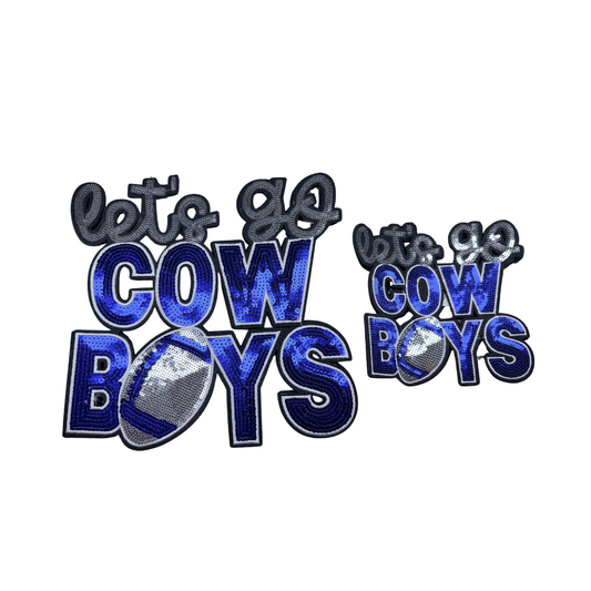 Cowboys Football Sequin Patches