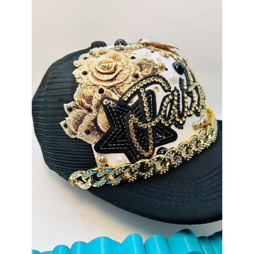 Design Your FAITH Based Trucker Junk Hat | Rhinestones • Patches • Pearls • Charms