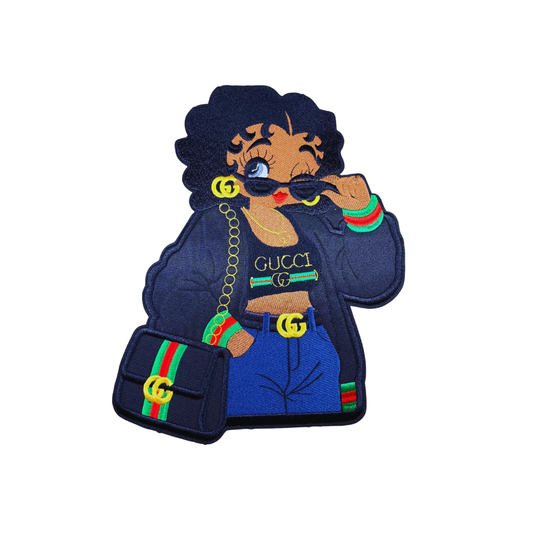 G Luxury Inspired Betty Boop Large Patch