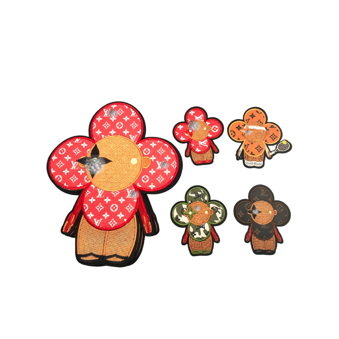 Lou** V Designer Inspired Vivi Mascot Leather Patches