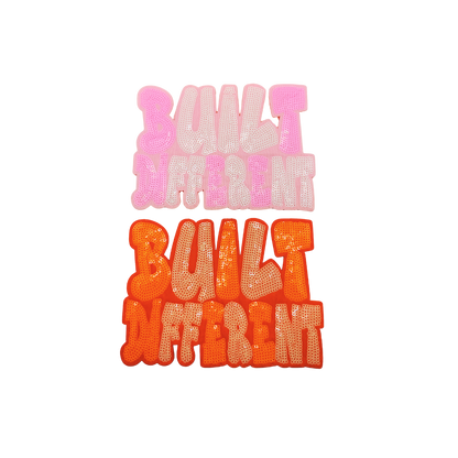 Built Different Sequin Patches