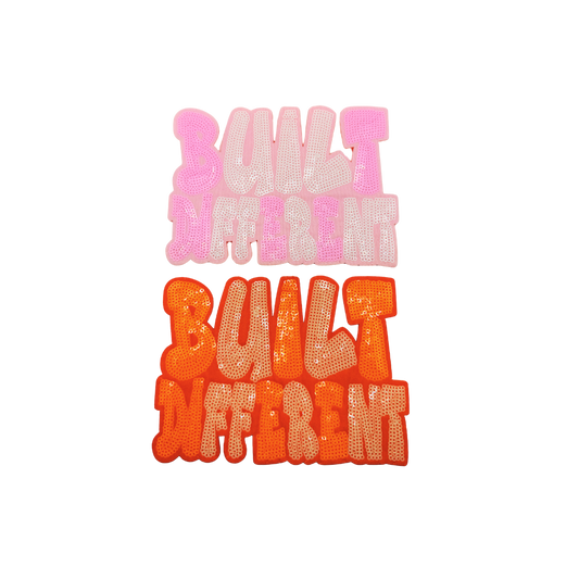 Built Different Sequin Medium Patches