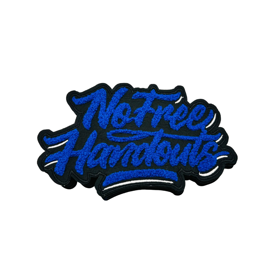 No Free Handouts Large Chenille Patches