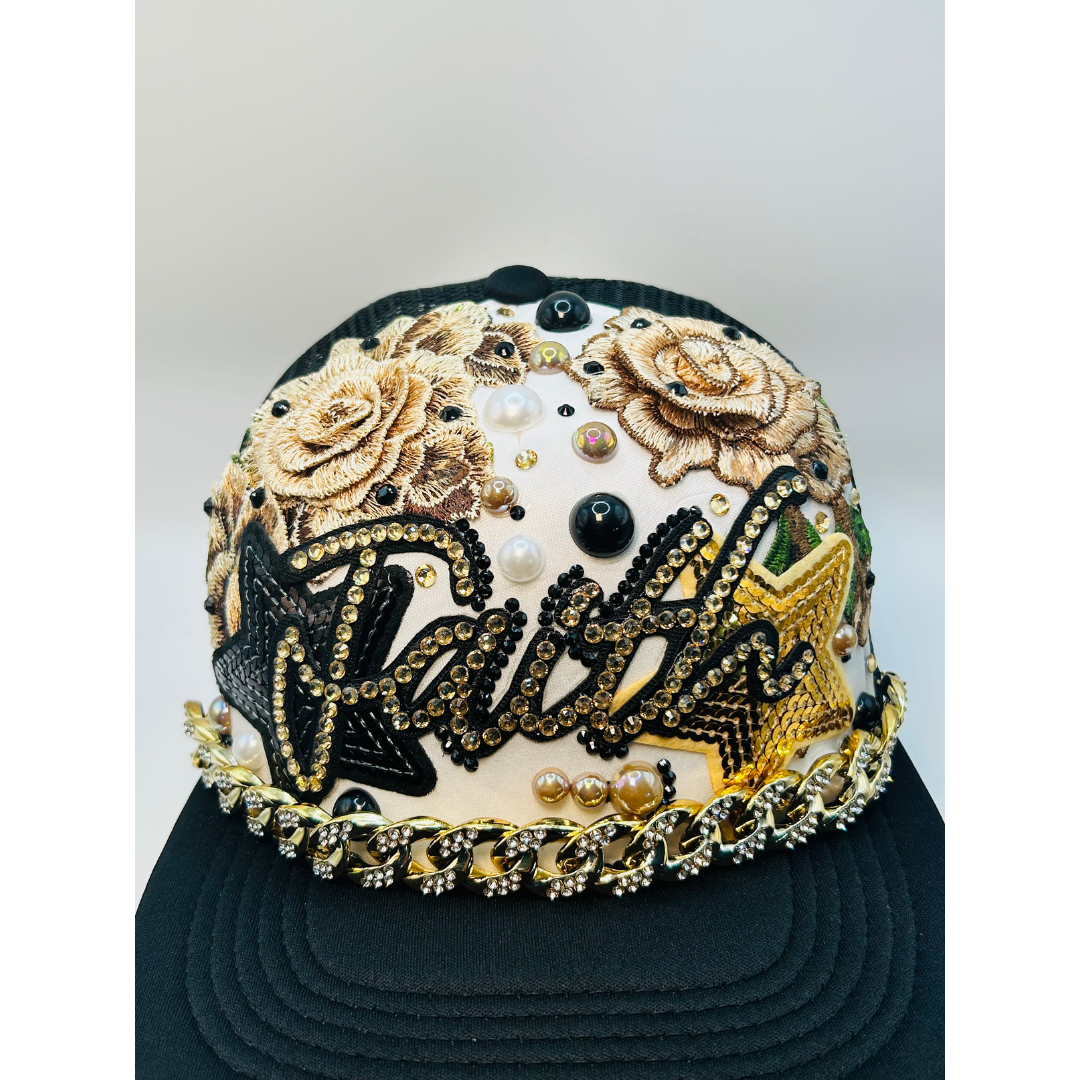 Design Your FAITH Based Trucker Junk Hat | Rhinestones • Patches • Pearls • Charms