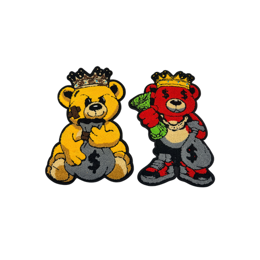 Money Bear Chenille Large Patches