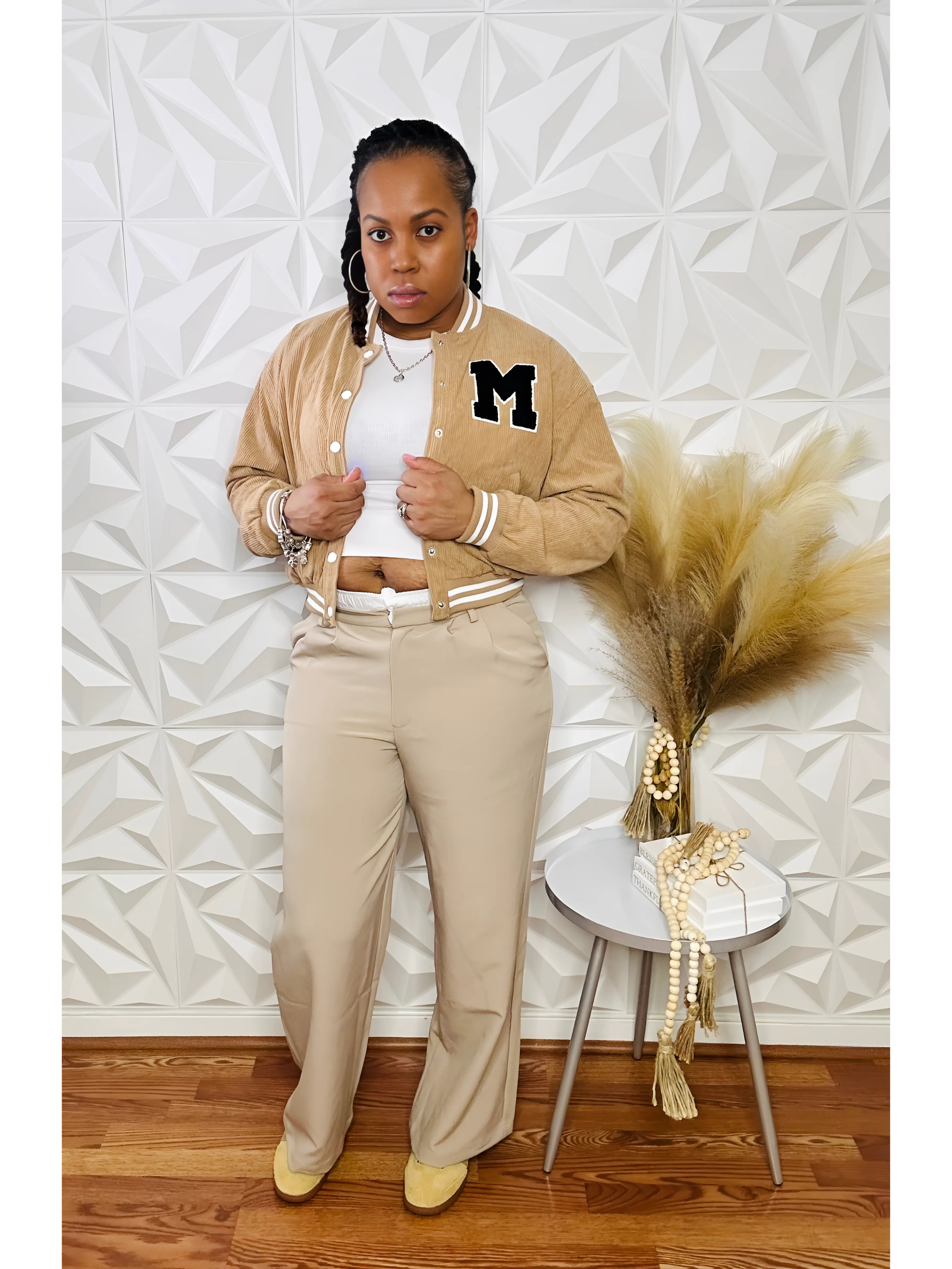 Classic Cord Varsity Jacket