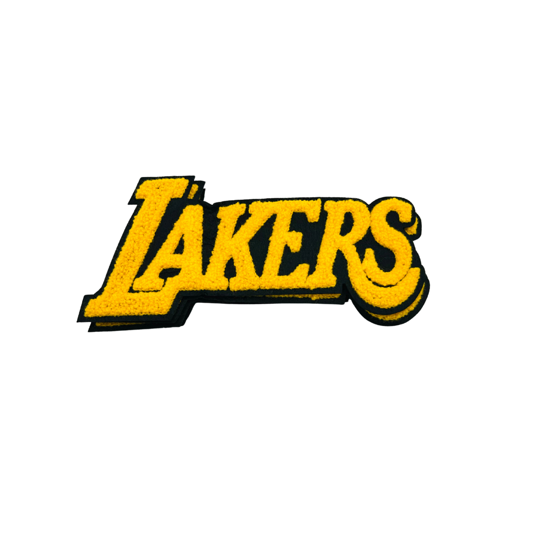 Lakers Basketball Large Chenille Patch (No Iron On)
