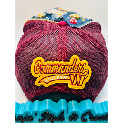 Design Your Custom NFL, NBA, MLB Trucker Hat with Rhinestones, Patches & Bling