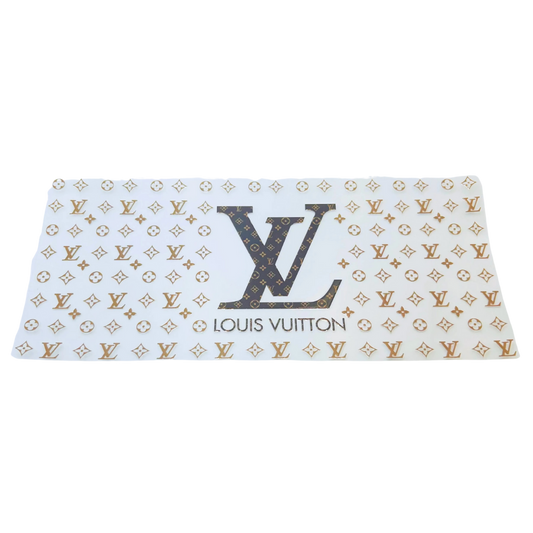 LV Print UV DTF - Brown/ Gold