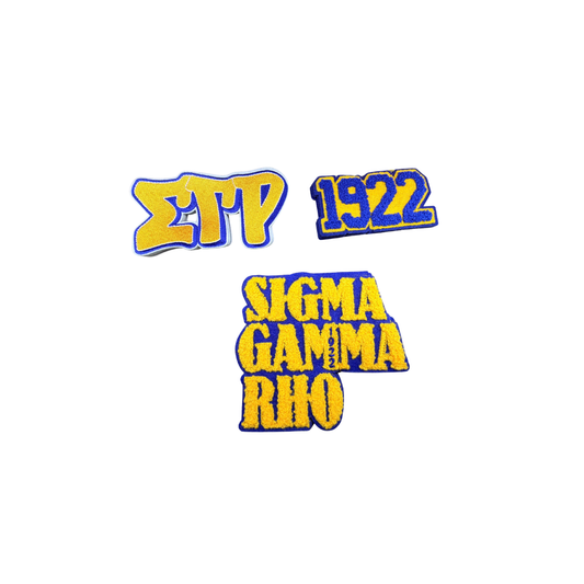 Sigma Gamma Rho Medium Chenille Patches