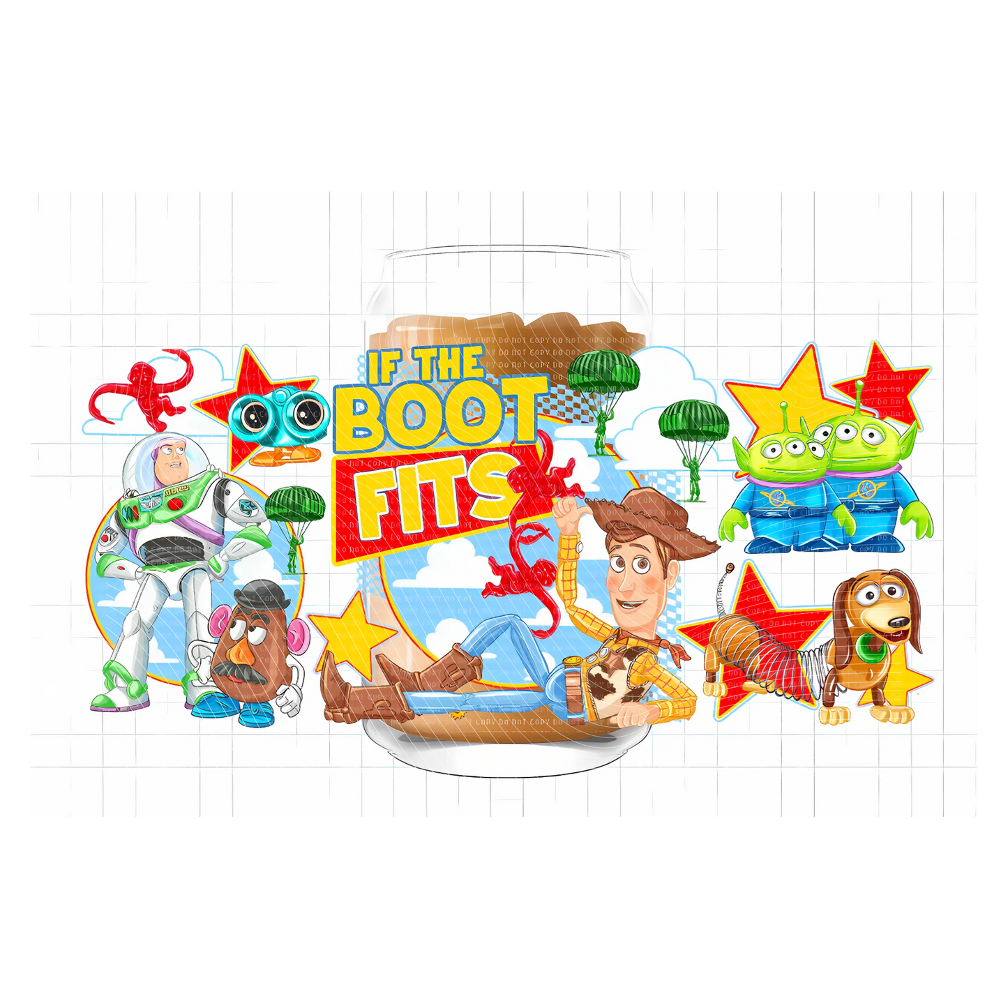 Toy Story If The Boot Fits UV DTF