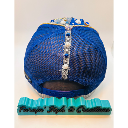 Design Your Custom Zeta Sorority Trucker Junk Hat | Rhinestones, Patches & Pearls | Greek Life Fashion Cap