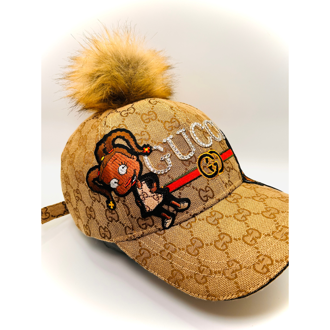 Premade Rugrat Junk Trucker Hat & Matching Junk Tie Set – Blinged & Jeweled Statement Accessories