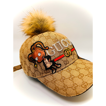 Premade Rugrat Junk Trucker Hat & Matching Junk Tie Set – Blinged & Jeweled Statement Accessories