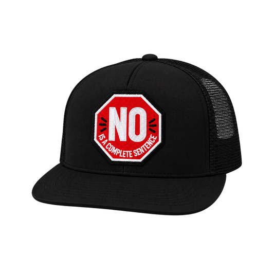 "No Is A Complete Sentence"  One Patch Mesh-Back Snapback Foam Hats (Multiple Colors) (Copy)