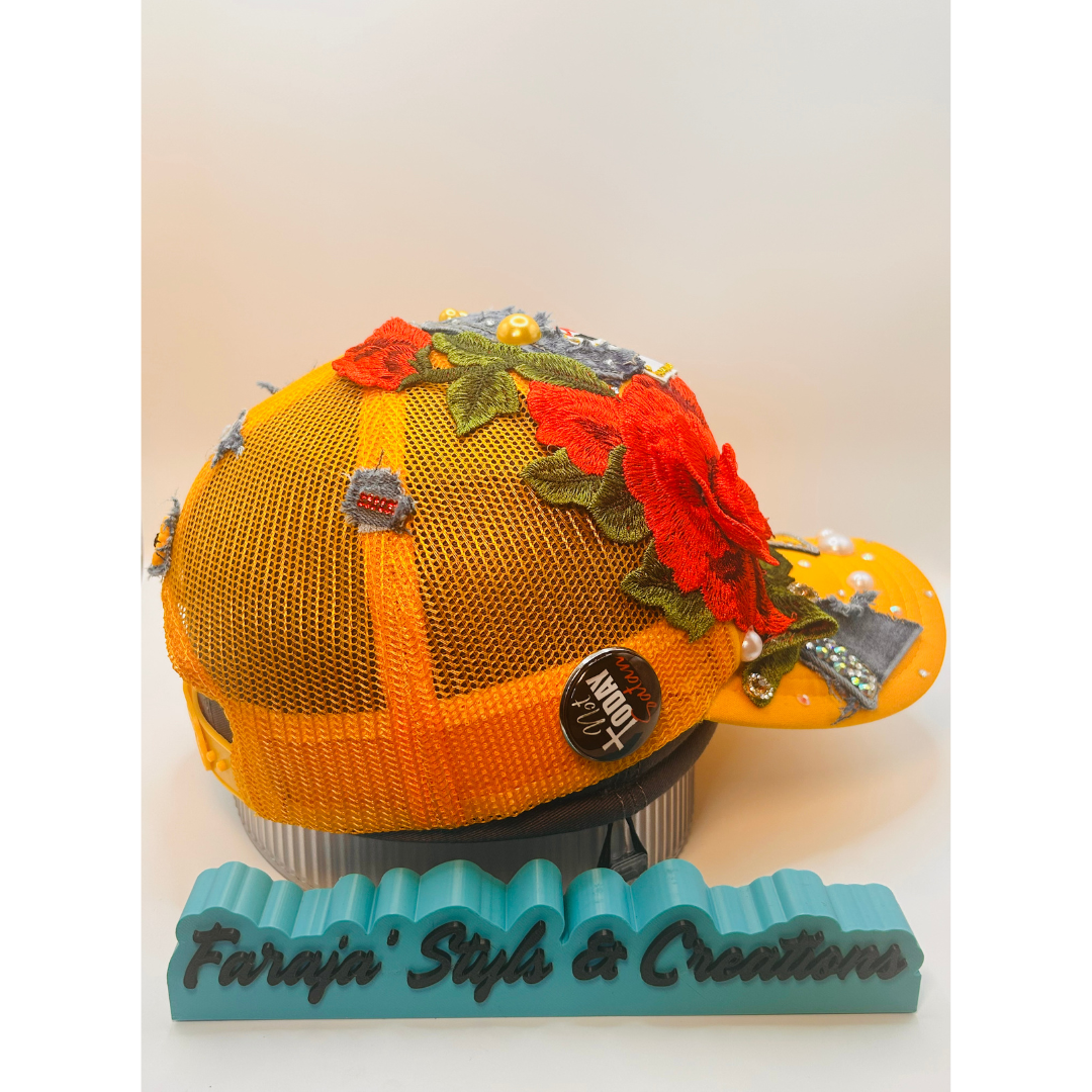 Design Your FAITH Based Trucker Junk Hat | Rhinestones • Patches • Pearls • Charms