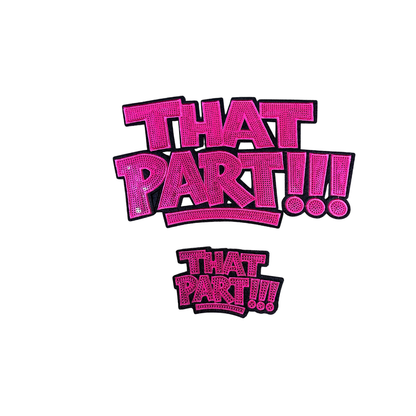 That Part Statement Sequin Patches