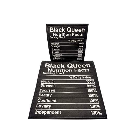 Black Queen Nutrition Facts Patches