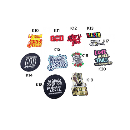 Faith-Inspired Small Fabric Patches 3A
