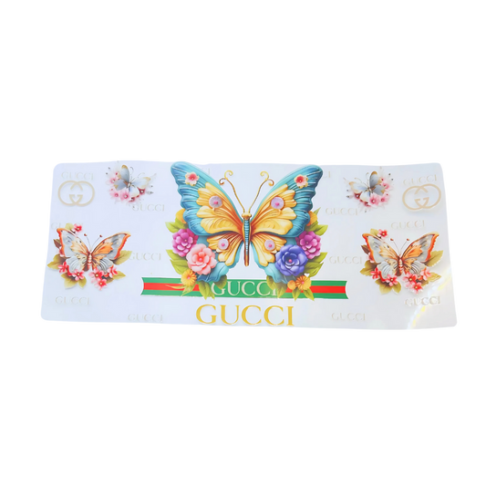 GG & Butterflies UV DTF