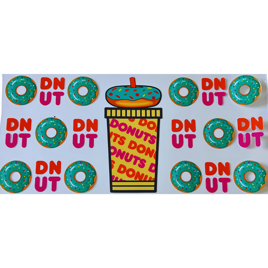 Donuts & Coffee UV DTF