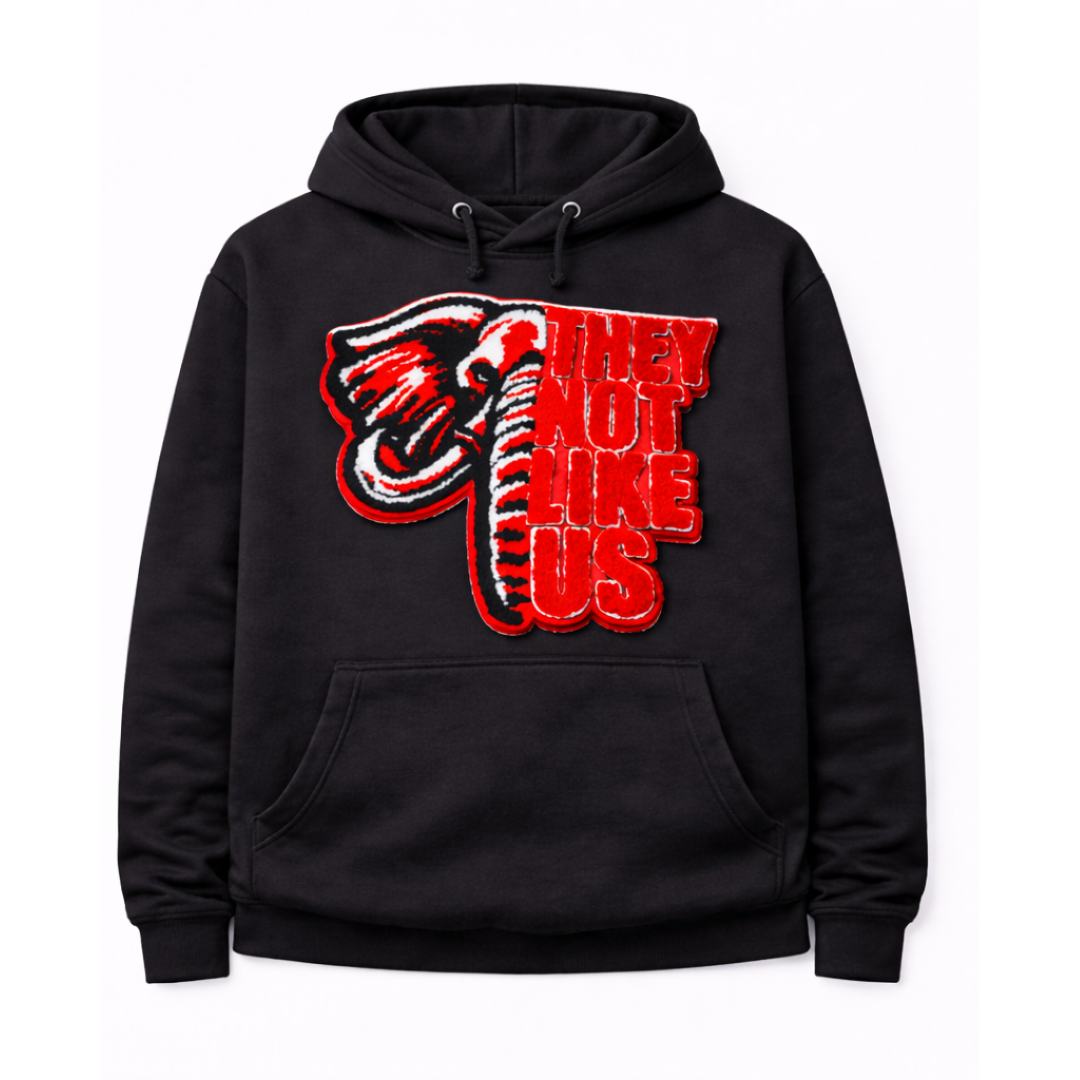 Delta Sigma Theta Chenille Animal Patch Kangaroo Hoodie – Greek Pullover Hoodie
