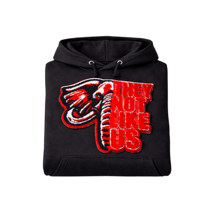 Delta Sigma Theta Chenille Animal Patch Kangaroo Hoodie – Greek Pullover Hoodie