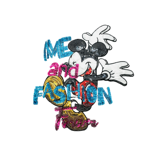 Mouse - Me & Fashion Sequin Medium Patch