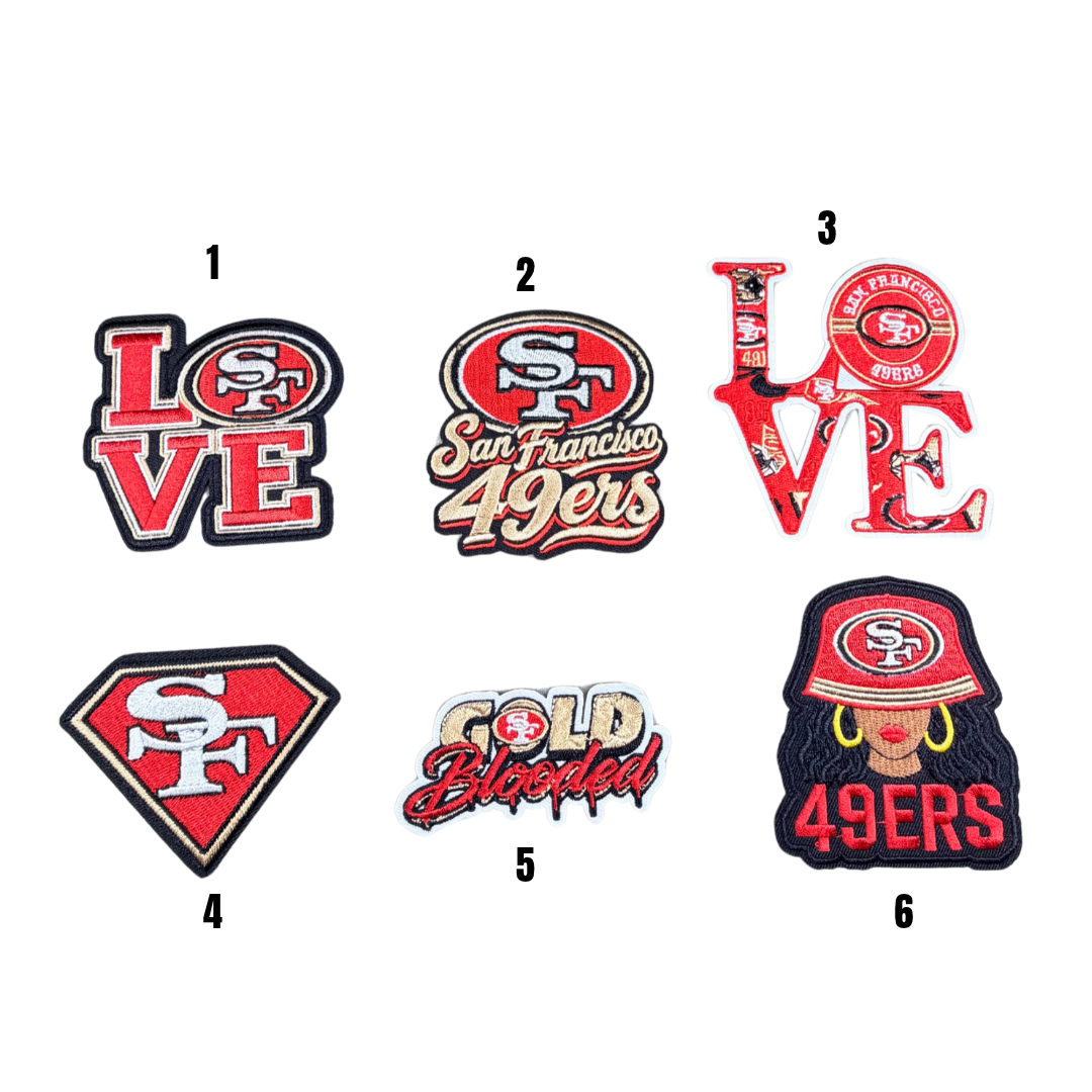 49ers SF Football Small Patches - 3