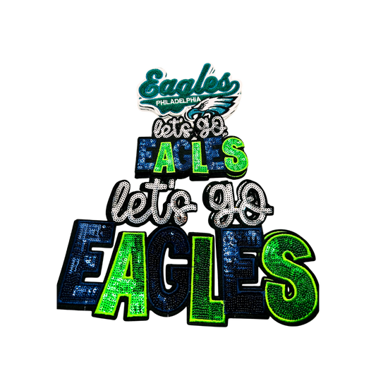 Eagles Football Sequin Patches